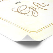 Boheemse Bloemen Kaarten en Geschenken Bruiloft Po Foto Afdruk (Hoek)