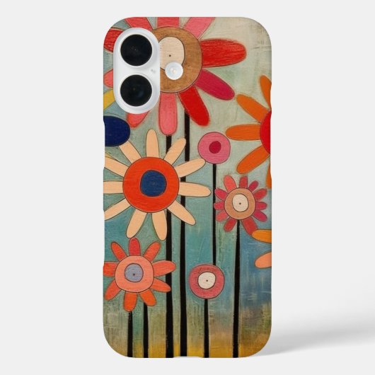 Boheemse Bloemen Kleurrijk Case-Mate iPhone Case (Achterkant)