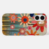Boheemse Bloemen Kleurrijk Case-Mate iPhone Case (Achterkant (horizontaal))