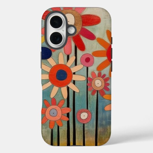 Boheemse Bloemen Kleurrijk Case-Mate iPhone Case (Achterkant)