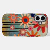 Boheemse Bloemen Kleurrijk Case-Mate iPhone Case (Achterkant (horizontaal))