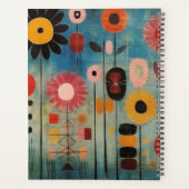 Boheemse Bloemen Kleurrijk Planner (Achterkant)