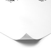 Boheemse Bloemen Koe Schedel Bruiloft Welkomstbord Poster (Hoek)