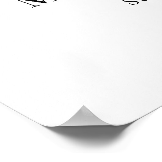 Boheemse Bloemen Koe Schedel Bruiloft Welkomstbord Poster (Hoek)