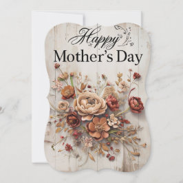 Boheemse Bloemen Moederdag Kaart