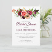 Boheemse Bloemen Romance Vrijgezellenfeest Kaart (Staand voorkant)