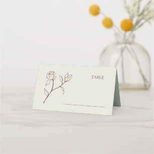 Boheemse Bloemen Trouwtafel Place Card Plaatskaartje