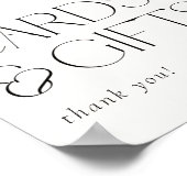 Boheemse Bloemen & Veren Kaarten & Geschenken Poster (Hoek)