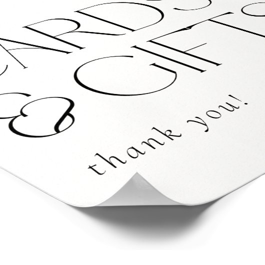 Boheemse Bloemen & Veren Kaarten & Geschenken Poster (Hoek)