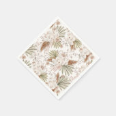 Boheemse bloemen & veren servet (Hoek)