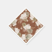 Boheemse bloemen & veren servet (Hoek)