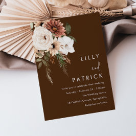 Boheemse Bloemen Zomer & Alle Seizoenen Bruiloft Kaart