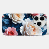 Boheemse Bloemenkunst Tough Perfect Gift Case-Mate iPhone Case (Achterkant (horizontaal))