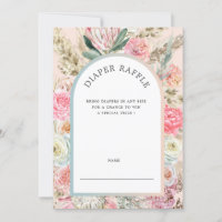 Boheemse Bloemenluier Raffle Ticket Uitnodiging