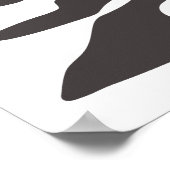 Boheemse bloemenmarkt | Moderne Abstracte bladeren Poster (Hoek)
