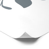 Boheemse bloemenmarkt | Moderne Abstracte bladeren Poster (Hoek)