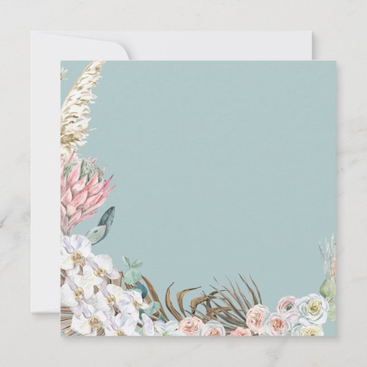 Boheemse Bloemenplein Open Huis Uitnodiging (Achterkant)