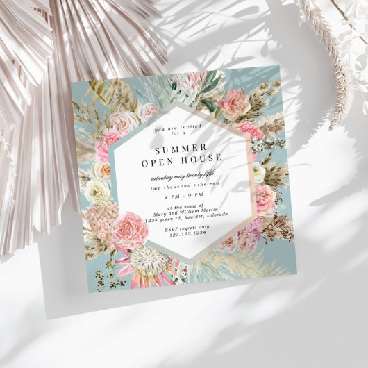 Boheemse Bloemenplein Open Huis Uitnodiging