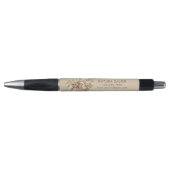 Boheemse Bloemensalon Zakelijk Promotie Beige Pen (Voorkant)