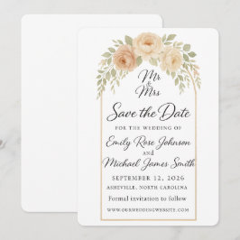 Boheemse bloemige bewaar de datum save the date
