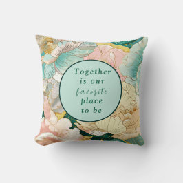 Boheemse bloemige bruiloft kussen