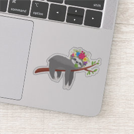  Boheemse bloemluiaard Sticker