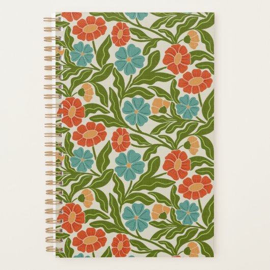Boheemse bloemplanner planner (Voorkant)