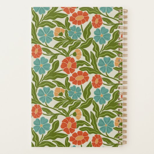 Boheemse bloemplanner planner (Achterkant)