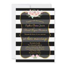 Boheemse bloemrijke gouden zwart-wit gestreepte br