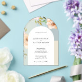 Boheemse Blush Rozen Waterverf Bloemen Huwelijk Acryl Uitnodigingen (Insitu (Huwelijk))