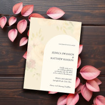 Boheemse Blush Rozen Waterverf Bloemen Huwelijk