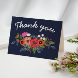 Boheemse Boeket - Navy Blauwe Bedankt