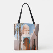 Boheemse bogen tote bag (Achterkant)