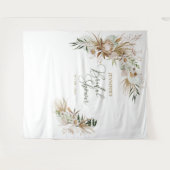 Boheemse Boho Bruids-Huwelijksdouche Decoratie Tap Wandkleed (Voorkant (horizontaal))