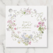 boheemse boho chic Wilde Bloemen Bruiloft feestje Bedankjes Labels (Voorkant)