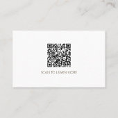 Boheemse Botanische met QR-code Visitekaartje (Achterkant)