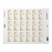 Boheemse, botanische stijl etiket (Full Sheet)