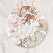 Boheemse Botanische Trouw Dank Je Bedankjes Labels (Achterkant)