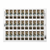 Boheemse botanische vlinder Paris vrijgezellenfees Etiket (Full Sheet)