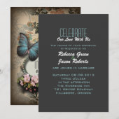 Boheemse botanische vlinder Paris vrijgezellenfees Kaart (Voorkant / Achterkant)