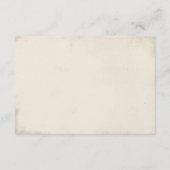 Boheemse bruiloft receptie pauwenveer informatiekaartje (Achterkant)