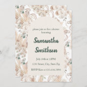 Boheemse bruiloft, Vrijgezellenfeest, Baby shower Kaart (Voorkant / Achterkant)