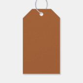 Boheemse Bruine Bruiloft Koppels Naam Cadeaulabel (Achterkant)