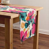 Boheemse Cactus en Bloemen Print Tafelloper (Voorbeeld)