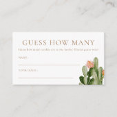 Boheemse Cactus Raad Hoeveel Kaarten (Voorkant)