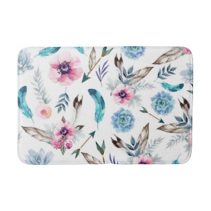 Boheemse Chic Bloem Boho Meisje Badmat