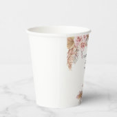 Boheemse Chic Bloemen Trouwpapier Cup Papieren Bekers (Rechts)