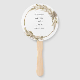 Boheemse Chic bloemenbruiloft Handwaaier