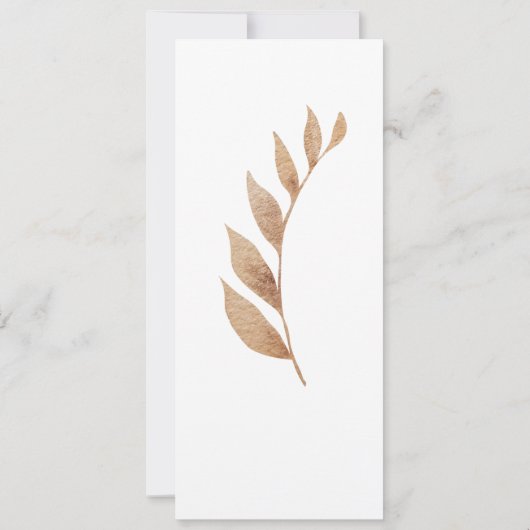 Boheemse Chic bloemenbruiloft Kaart (Achterkant)