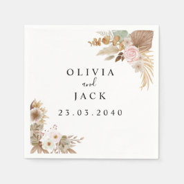 Boheemse Chic bloemenbruiloft Servet
